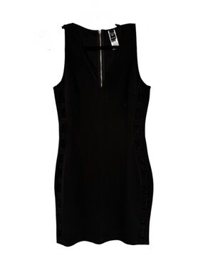 Windsor Sleeveless Black Bodycon Dress with Back Zip Size Medium